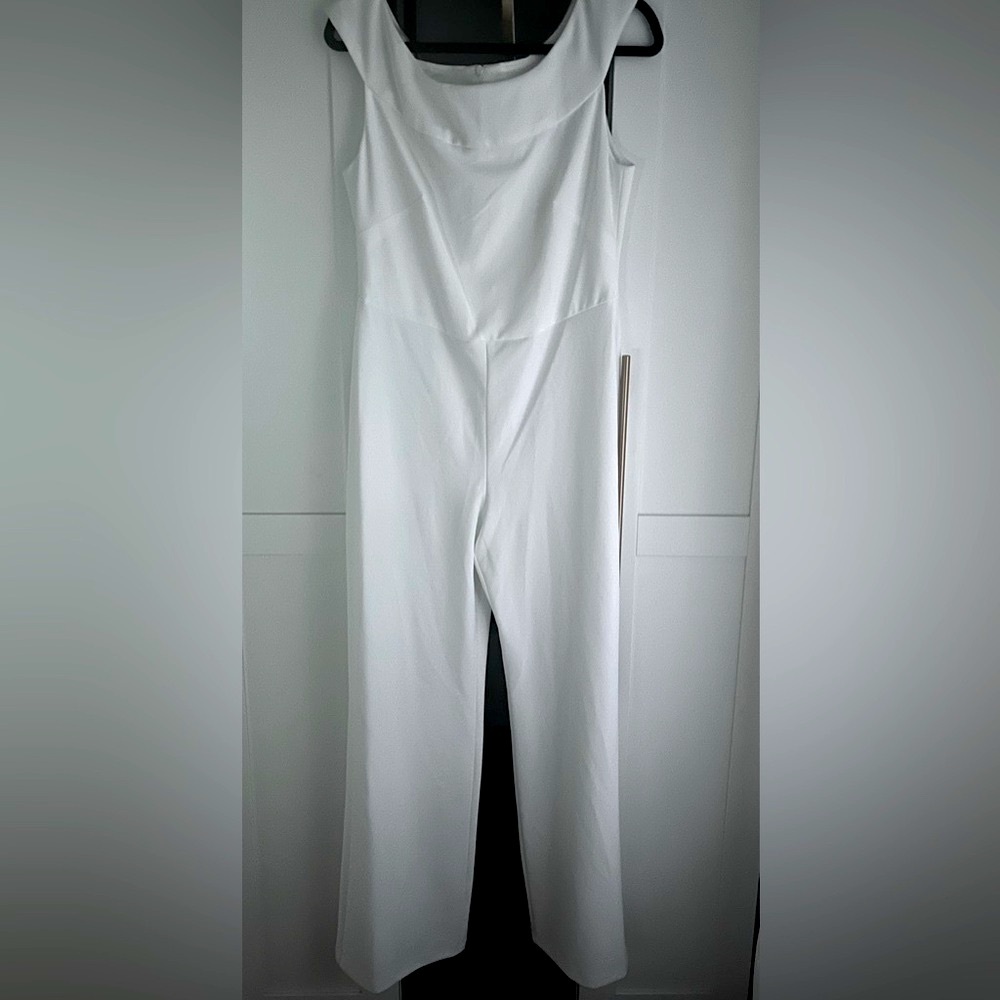 White jumpsuit. By Connected Apparel size 10.